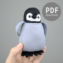 Load image into Gallery viewer, Penguin Chick Hand-Stitching Pattern - PDF Download