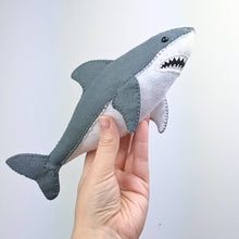 Load image into Gallery viewer, Great White Shark Hand Stitching Felt Kit