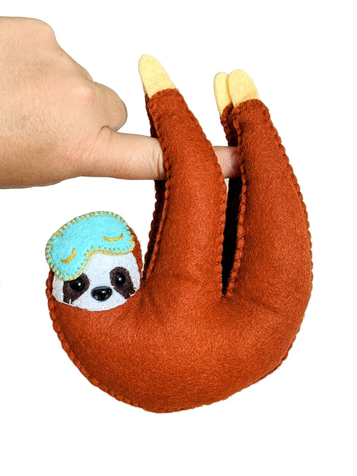 Sleepy Sloth Hand Stitching Felt Kit