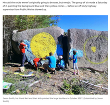 Load image into Gallery viewer, Eyeball Rocks Felt Ornament/Magnet