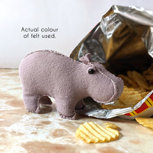 Load image into Gallery viewer, Hand Stitched House Hippo in Box