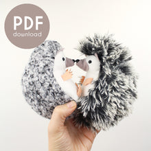 Load image into Gallery viewer, Hedgehog Hand-Stitching Pattern - PDF Download