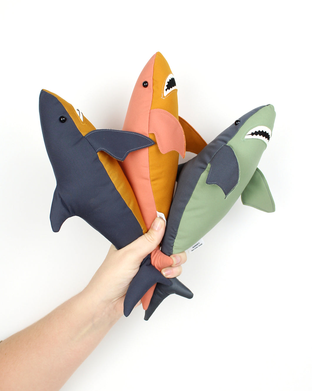 Water-Resistant Two-Tone Fabric Sharks