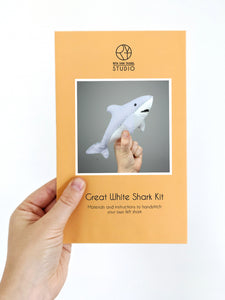 Great White Shark Hand Stitching Felt Kit - CLEARANCE